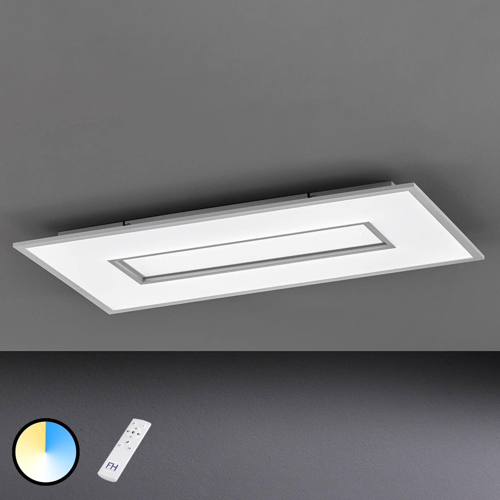 LED-taklampa Tiara rektangel 96 x 50 cm