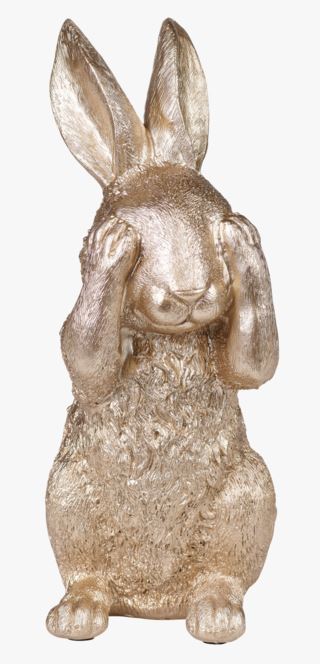 Rabbit no see dekoration guld