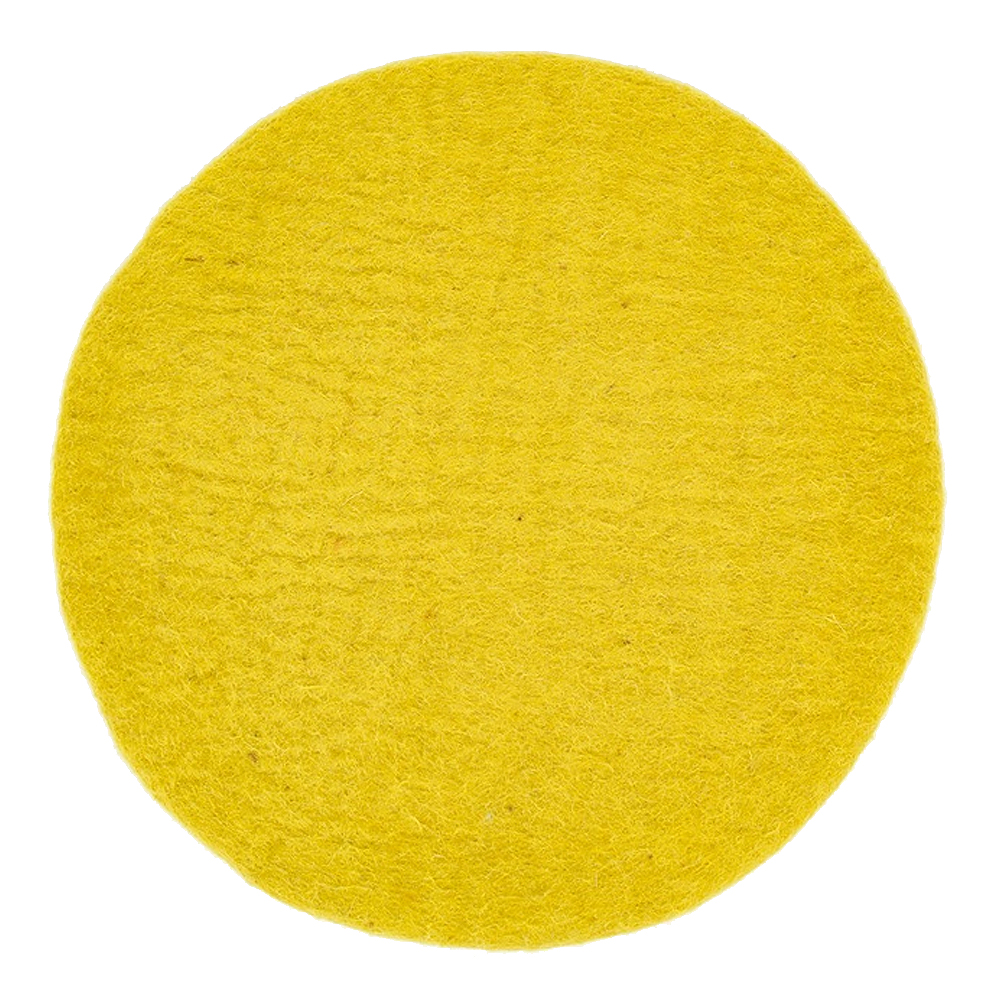 Afroart - Felt Sittdyna 37 cm Gul