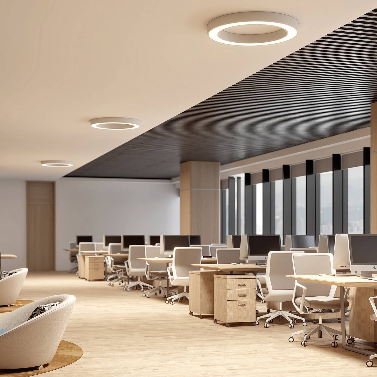 Arcchio Sharelyn LED-taklampa, 80 cm