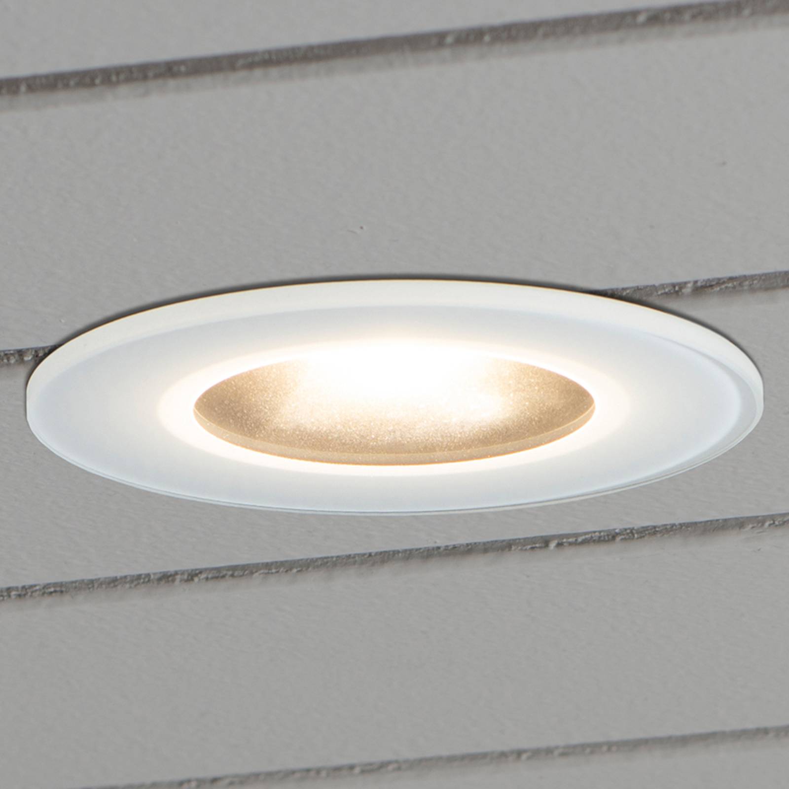 LED-inbyggnadslampa 7875 tak utomhus, vit