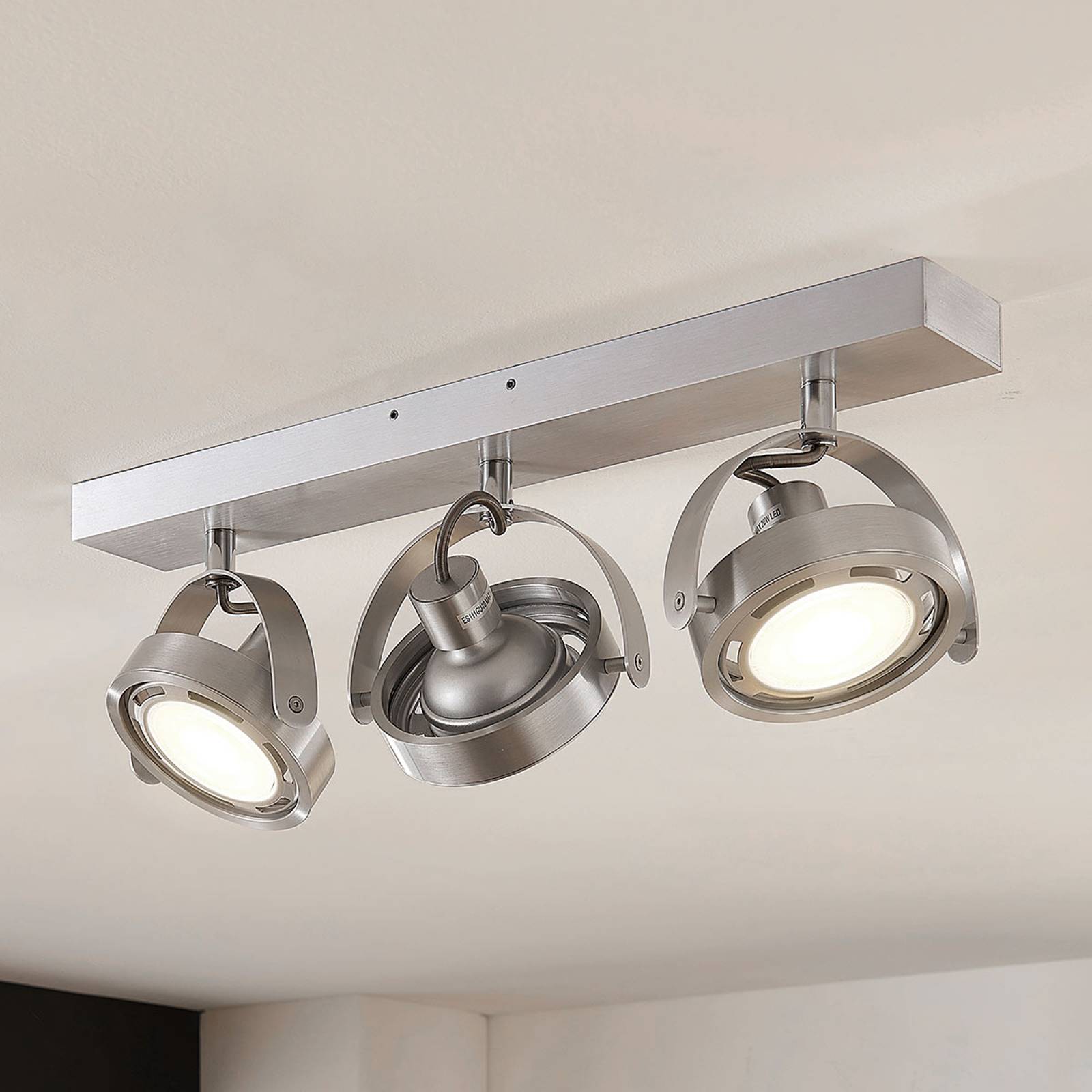 LED-spotlight Munin, dimbar alu 3 lampor