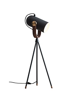 CARRONADE Bordslampa Svart/Valnöt/Mässing