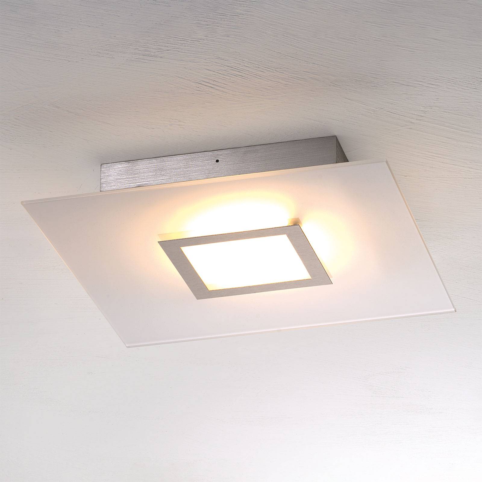 Flat – kvadratisk LED-taklampa, dimbar