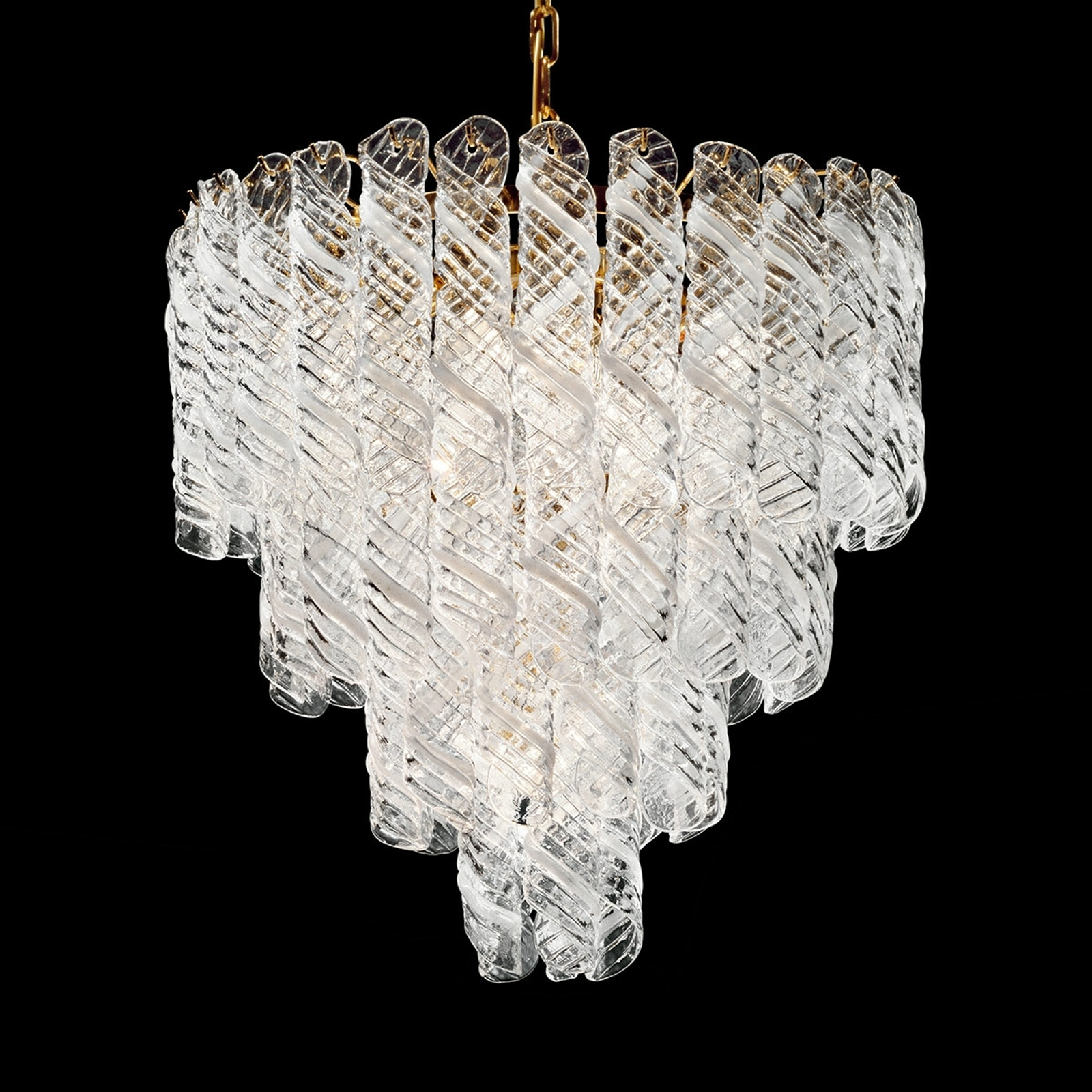 Molle - taklampa av vridet glas