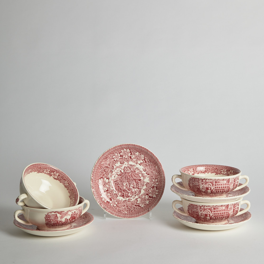 Vintage - SÅLD Soppskålar "Royal Tudor Ware" Staffordshire 4 st