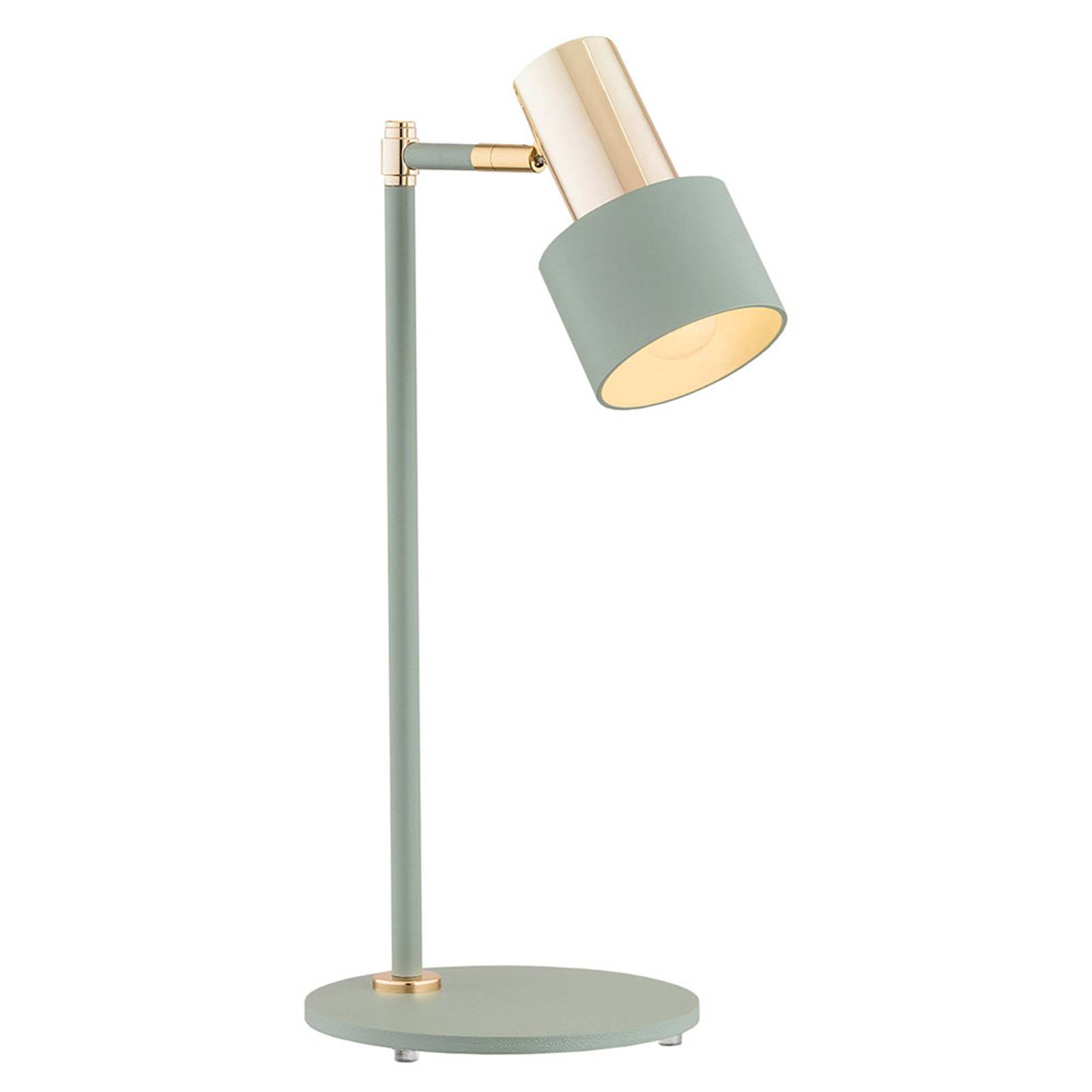 Bordslampa Destin justerbar grön/mässing