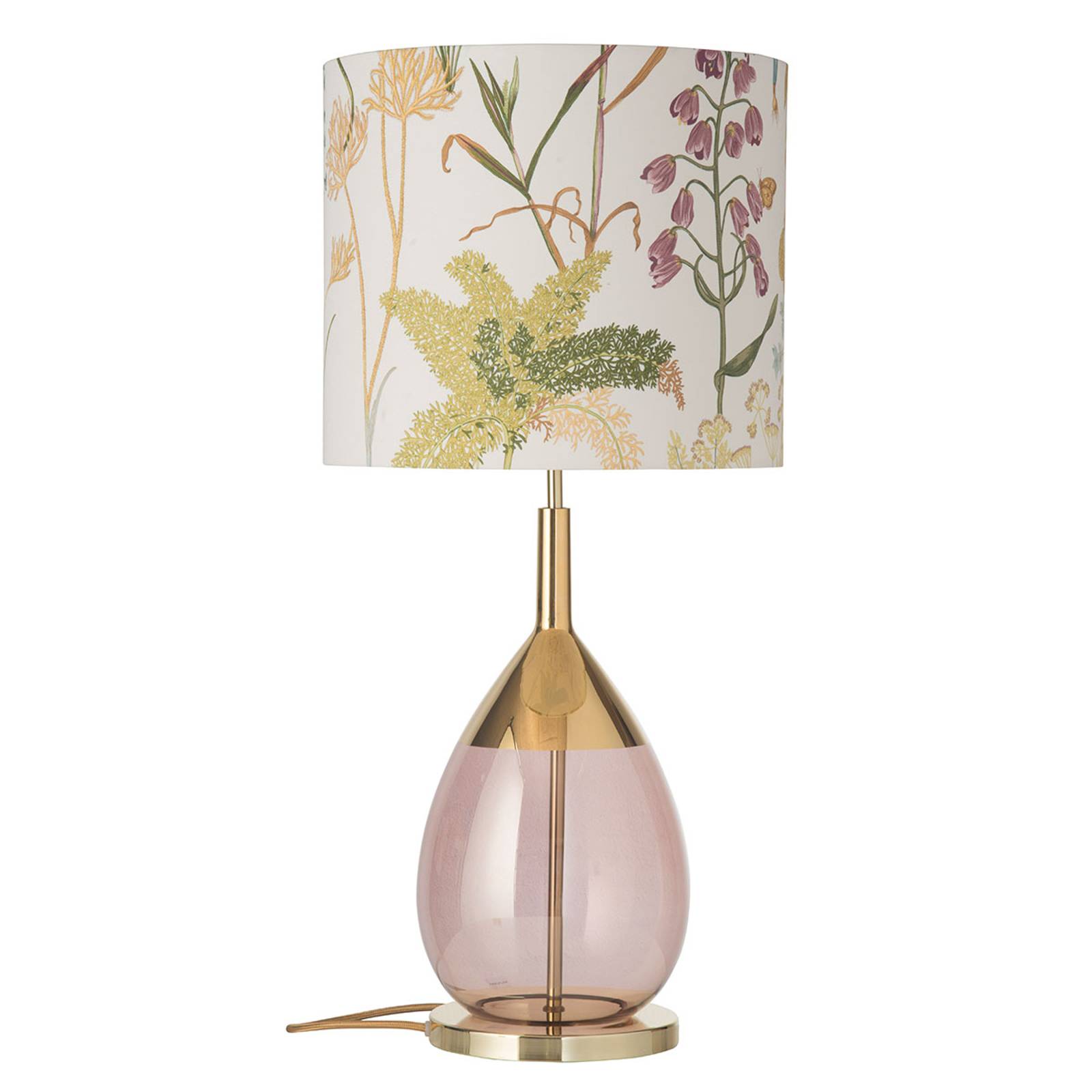 EBB & FLOW Lute bordslampa med skärm Botanical