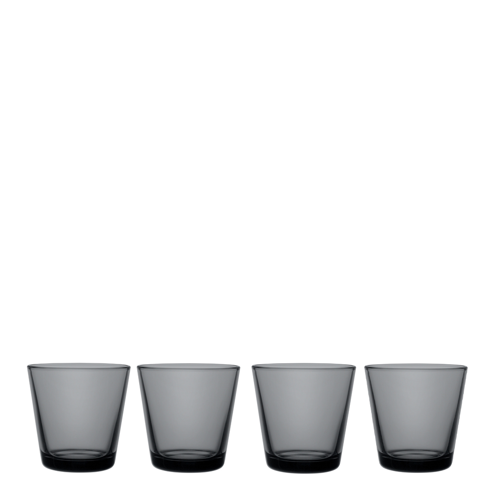 Iittala - Kartio Glas 21 cl 4-pack Mörkgrå