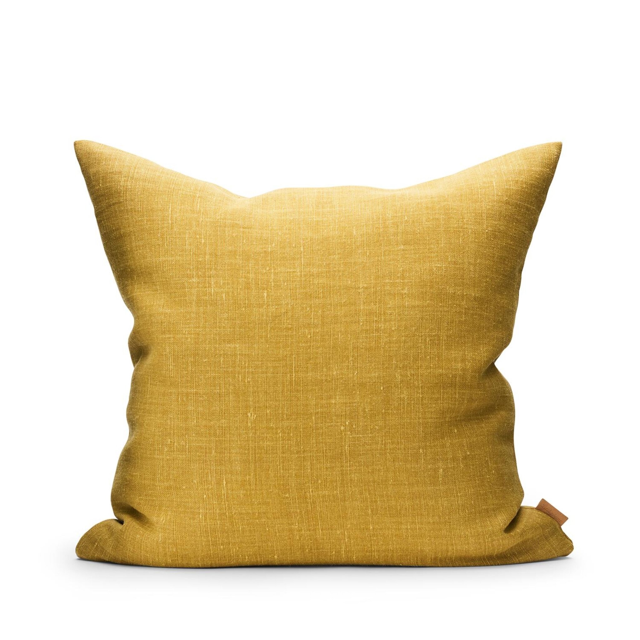Kuddfodral Linne 50x50cm - Mustard Yellow, 50x50 cm