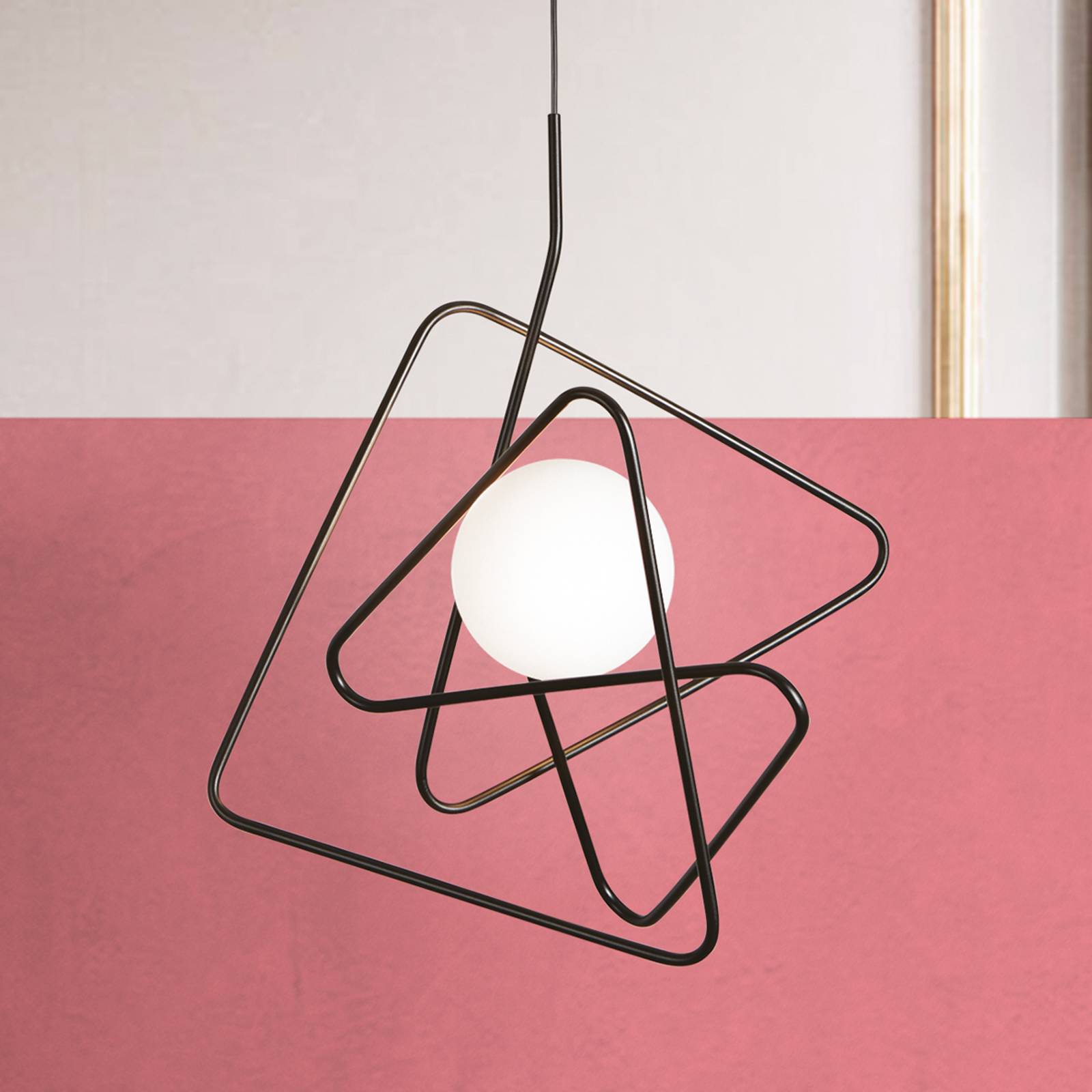 Raffinerad designer-taklampa Inciucio, svart