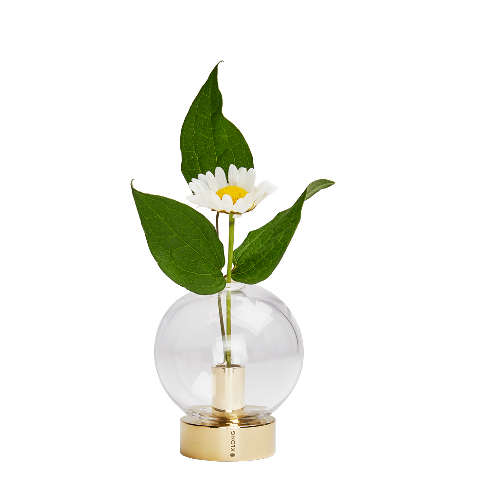 Klong - Orbis Vas Glas/Mässing 8x7 cm