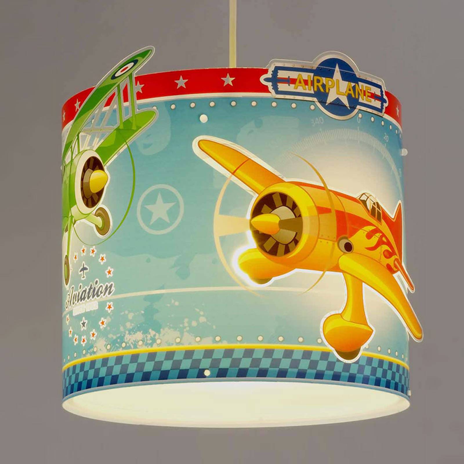 Airplane - taklampa med flygplan