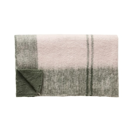 Pläd Akryl Rosa/Grön