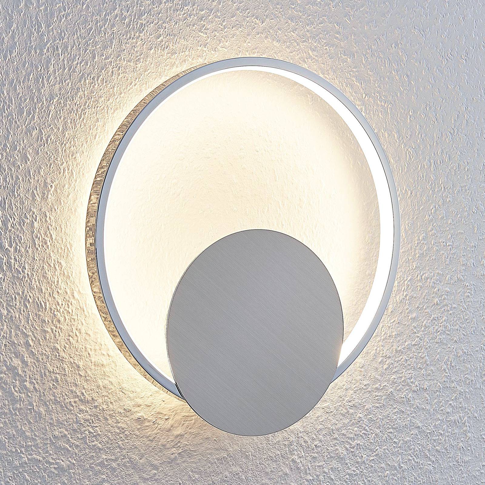 LED-vägglampa Anays, rund, 32 cm