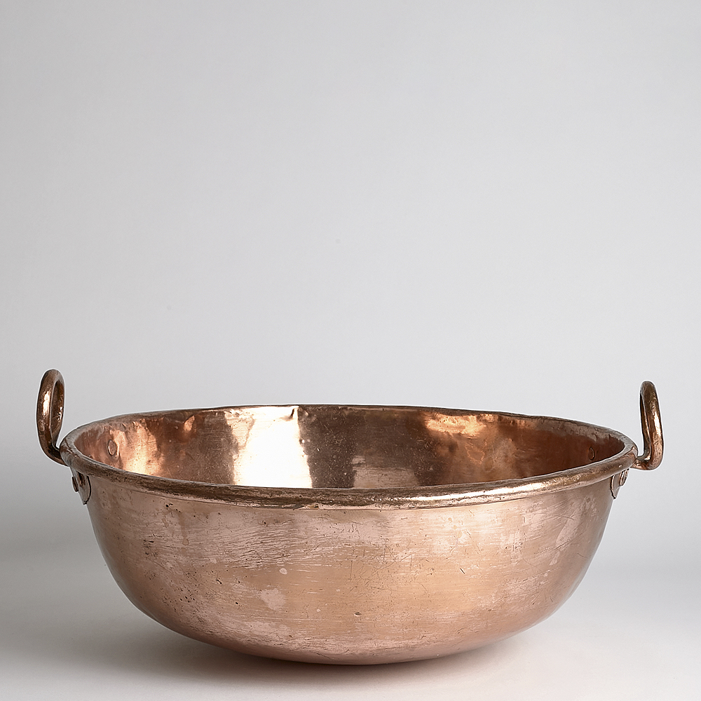 Vintage - SÅLD Kopparkärl med handtag 43 cm