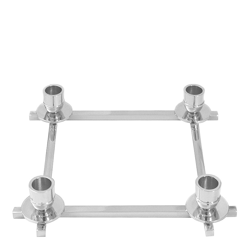 Hilke - Lucia Adventsljusstake 26x26 cm Förnicklad Mässing