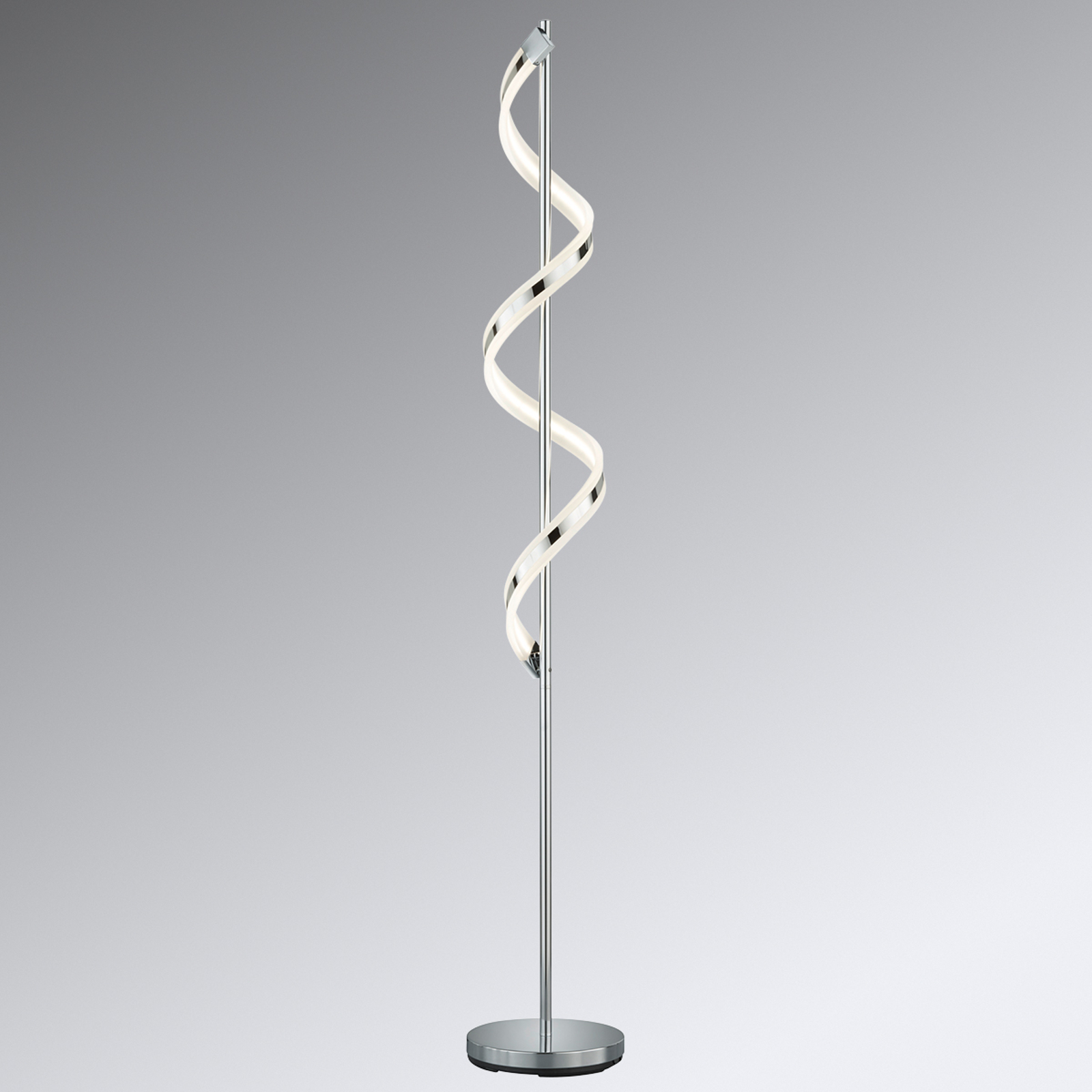 LED-golvlampa Sydney i spiralform