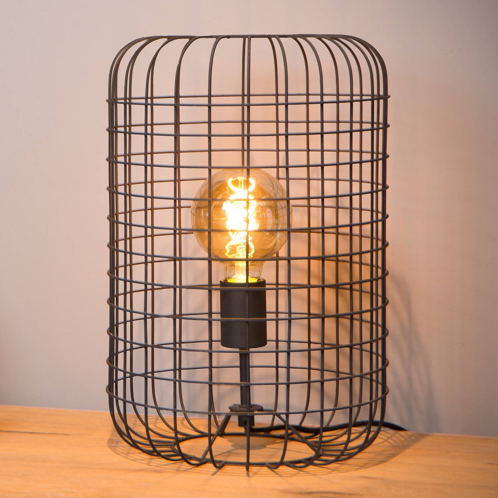 Bordslampa Esmee, svart Ø 26 cm