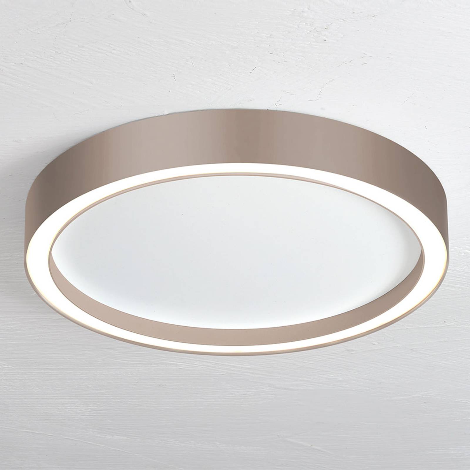Bopp Aura LED-taklampa Ø 40 cm vit/mullvadsgrå