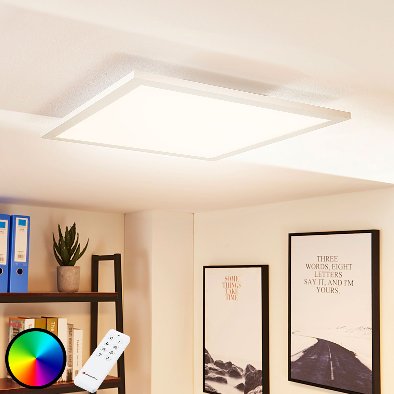 Arcchio Tinus LED-panel, RGB, 45 cm x 45 cm