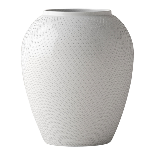 Lyngby Porcelain - Rhombe Vas 17 cm Vit