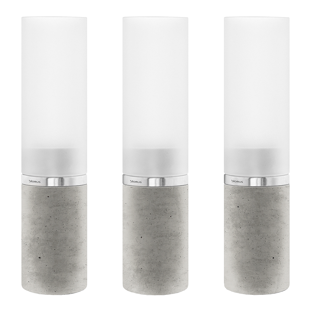 Blomus - Faro Ljuslykta 3-pack Betong