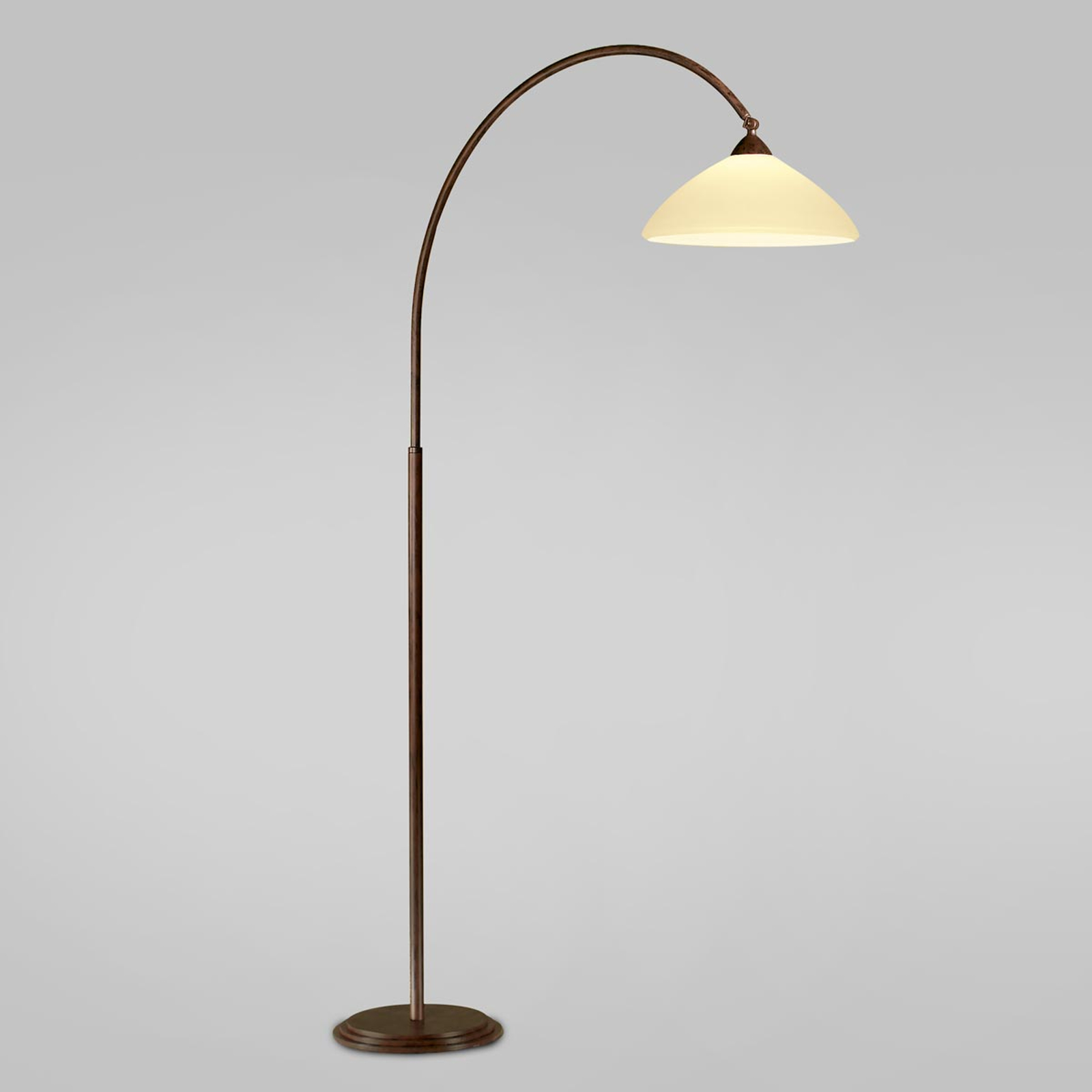 Båglampa Samuele, arm 120 cm, creme