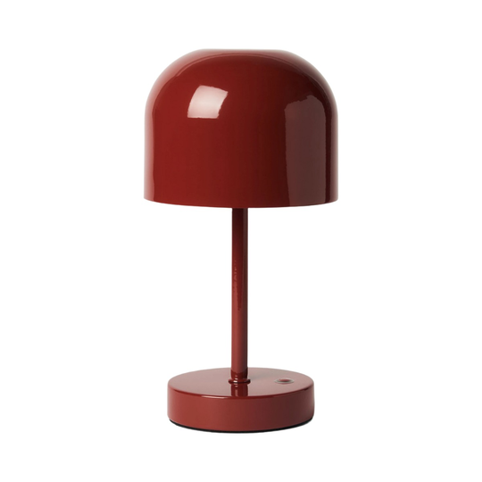 Åhléns Home Bordslampa uppladdningsbar Ebba burgundy