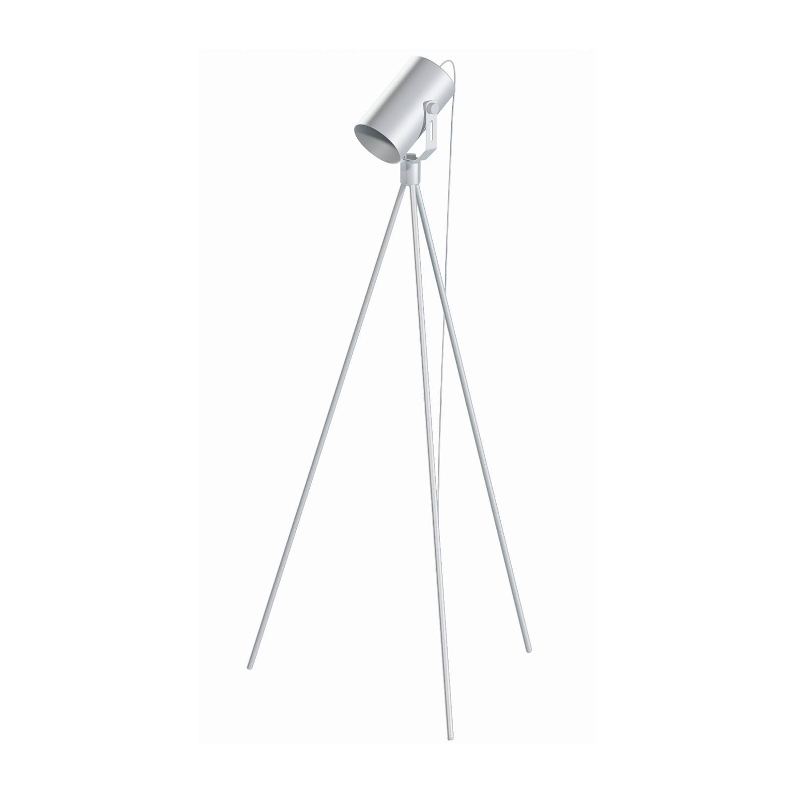 Golvlampa La Tuba 1250 trebent med spot, vit