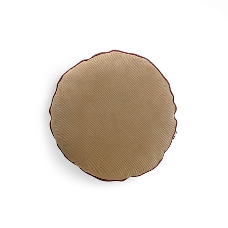Rund Kudde Brun ø40 cm