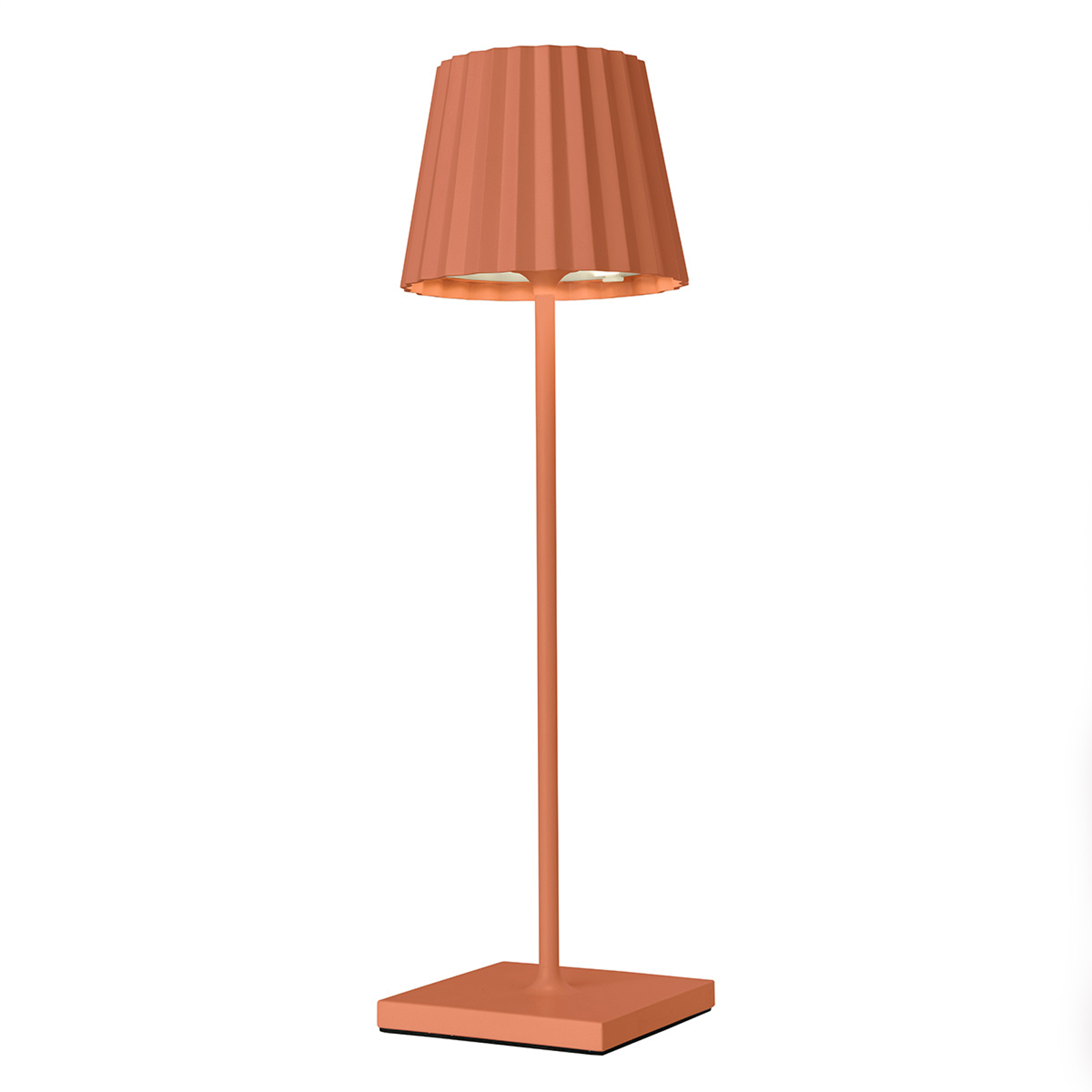 LED-bordslampa Troll för utomhusbruk, orange