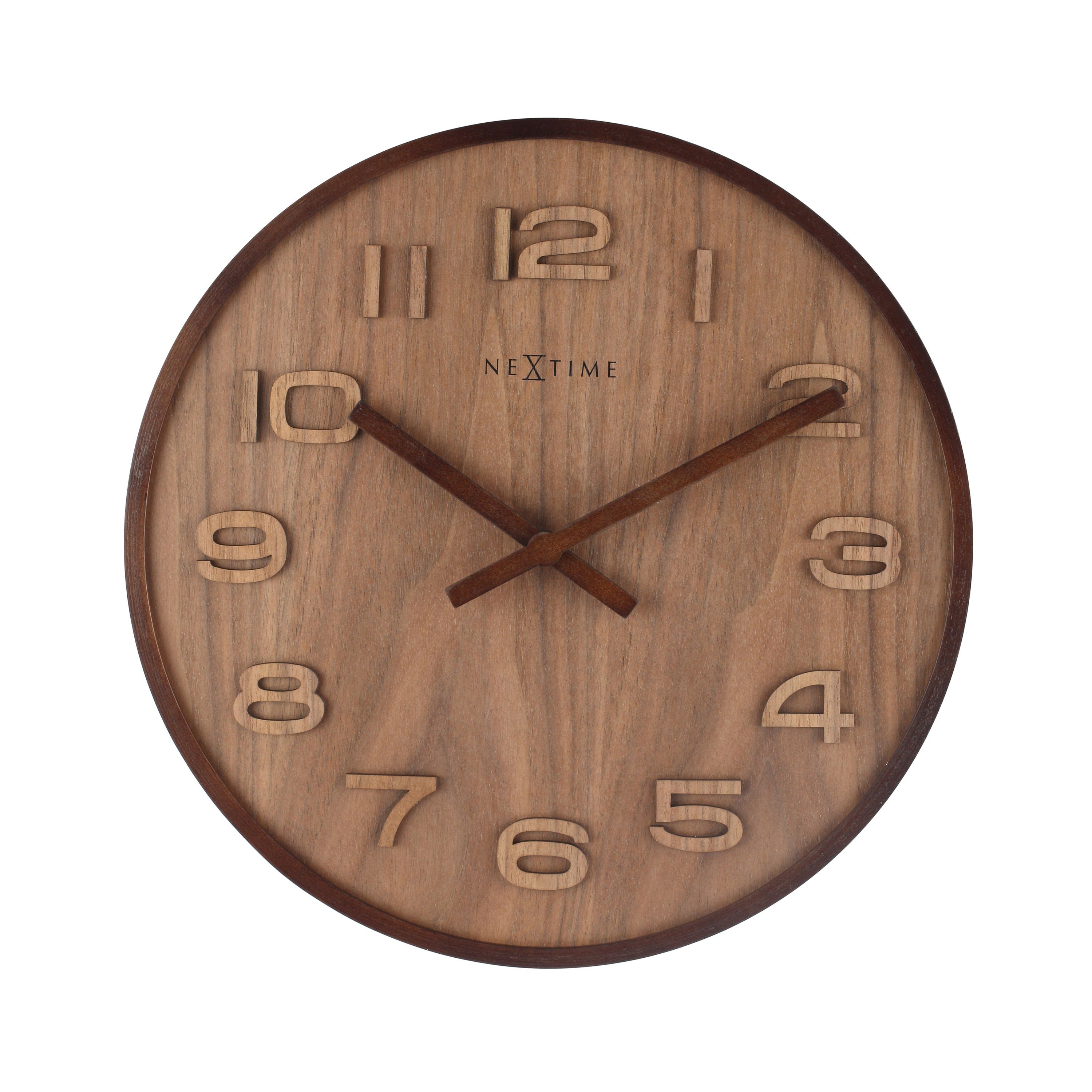 Väggklocka - Wood Wood Medium, Brun/Trä