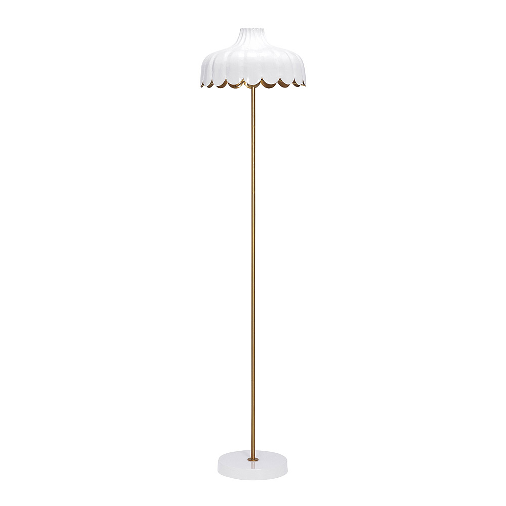 PR Home - Wells Golvlampa 150 cm Vit/Guld