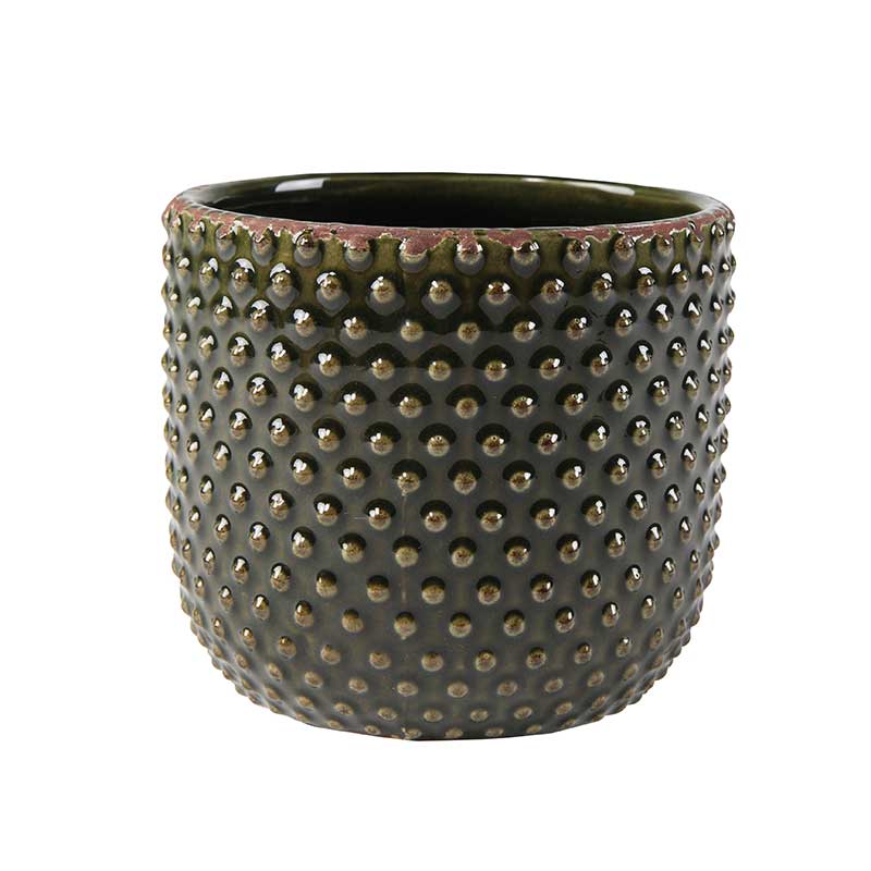 Kruka Bolino 14 cm, grön