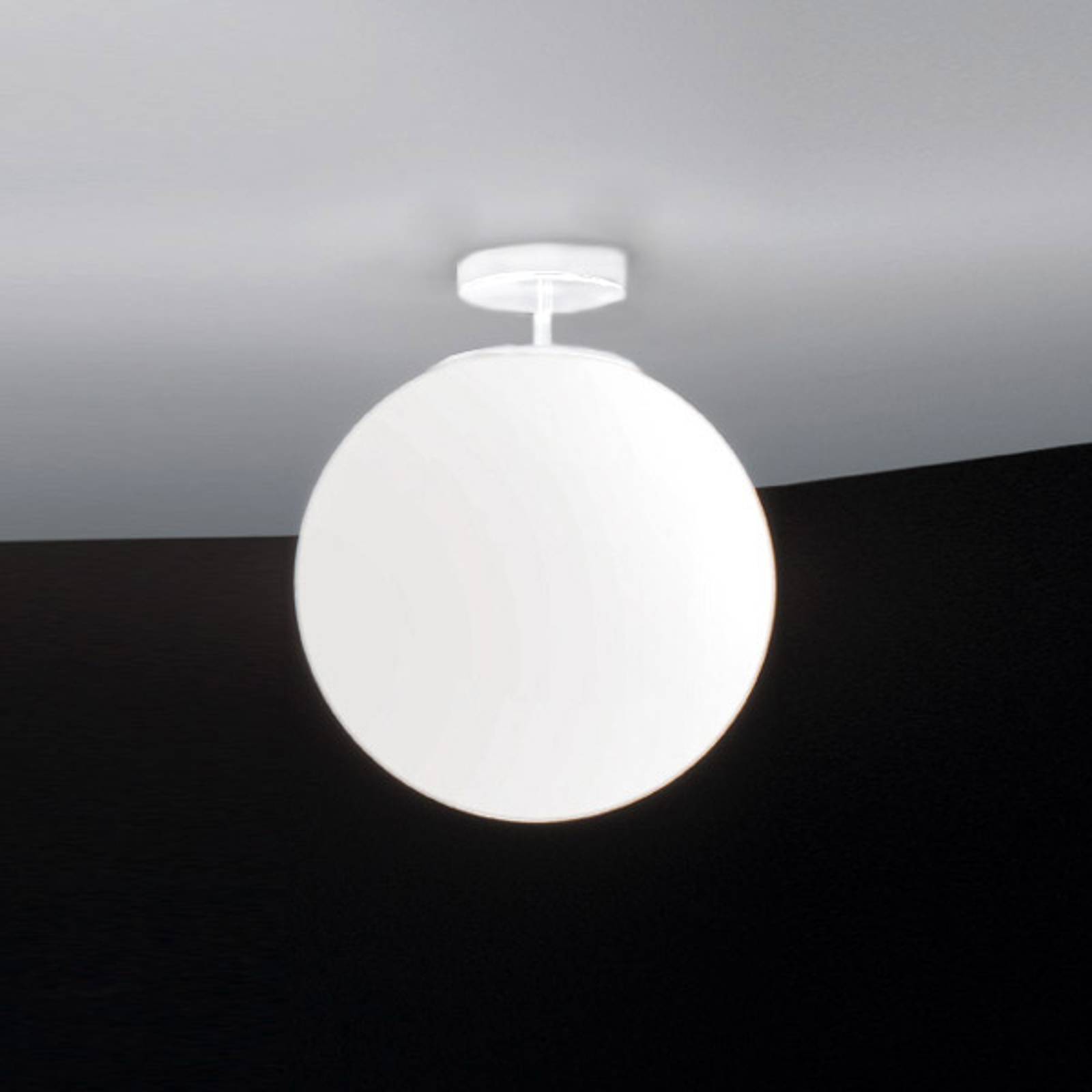 Plafondlampa Sferis, 30 cm, vit