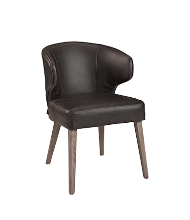 LA VELLA dining chair black leather
