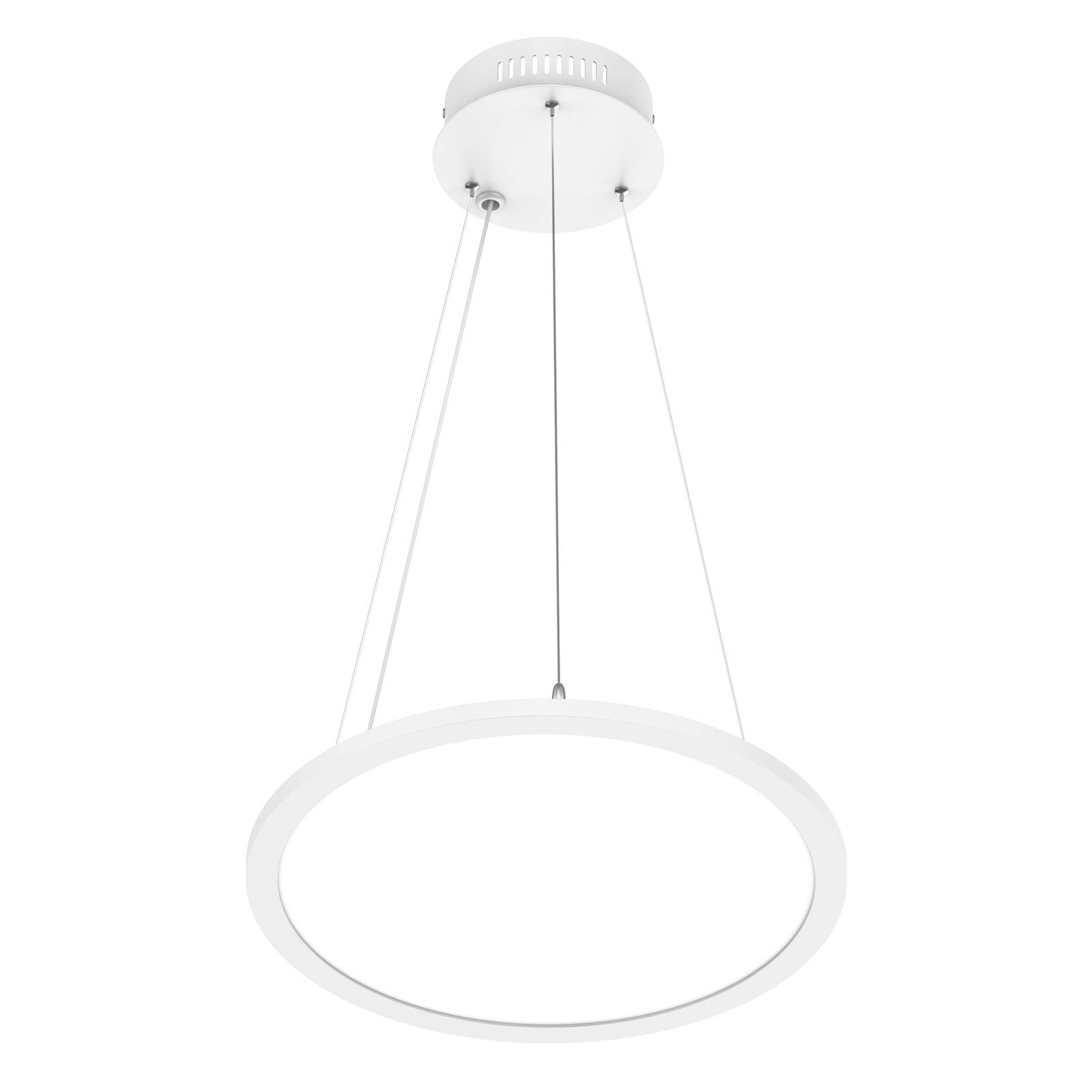 Prios Palino LED-hänglampa, 30 cm, i vit
