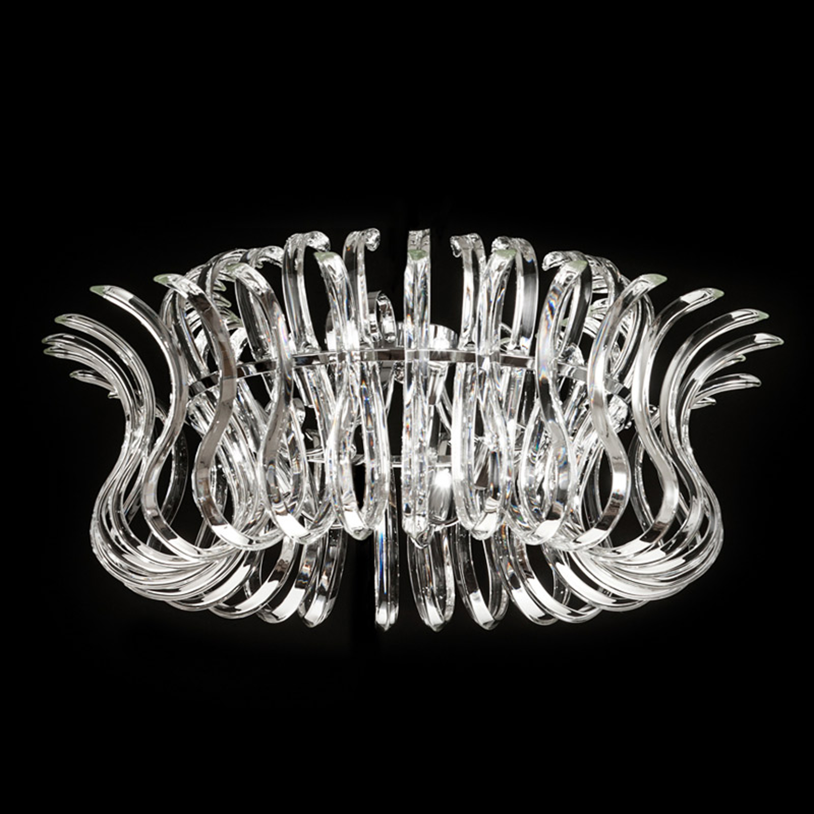 Glastaklampa Wave med 65 cm diameter