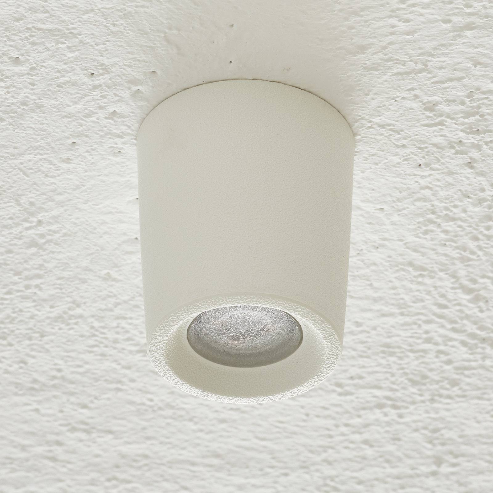Ytmonterad downlight Livia Ø6 cm vit/frostad
