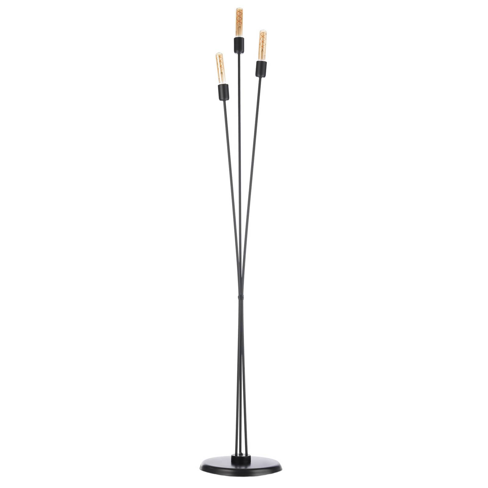 Golvlampa Billy med tre uttag