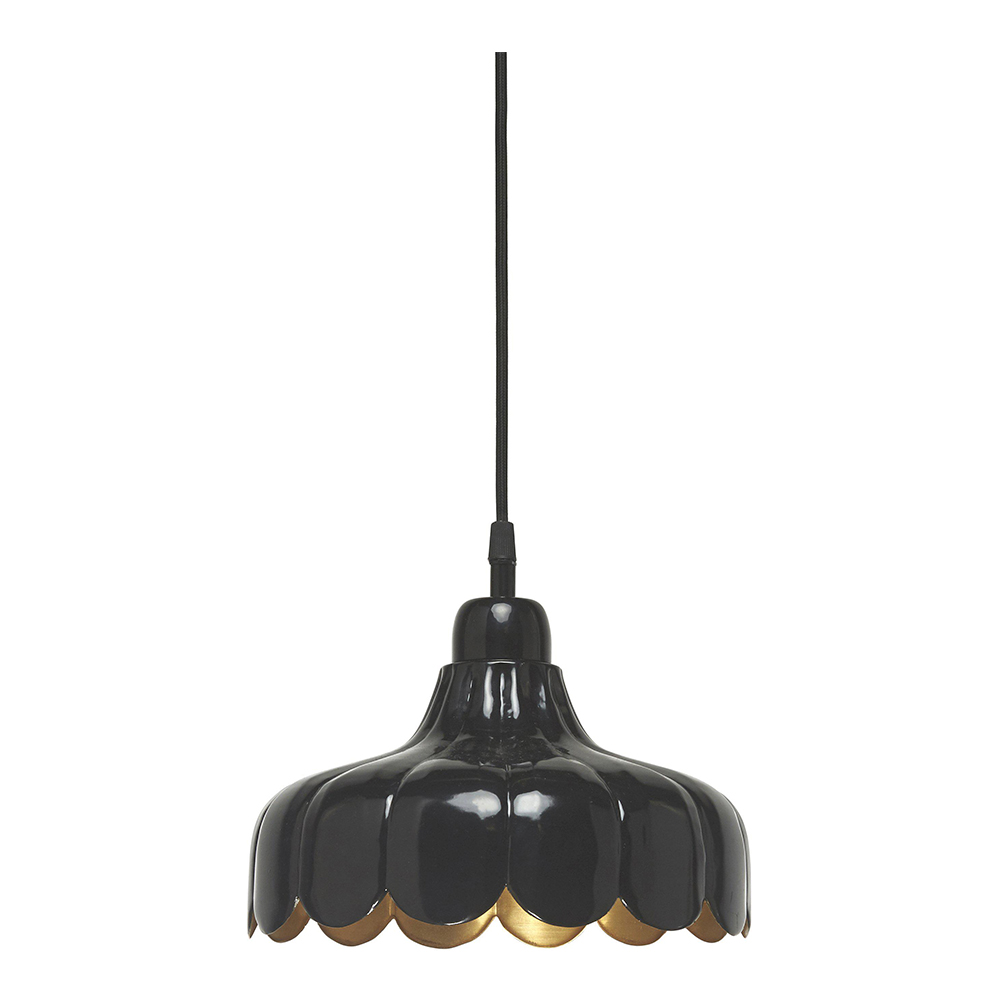 PR Home - Wells Taklampa 24 cm Svart/Guld