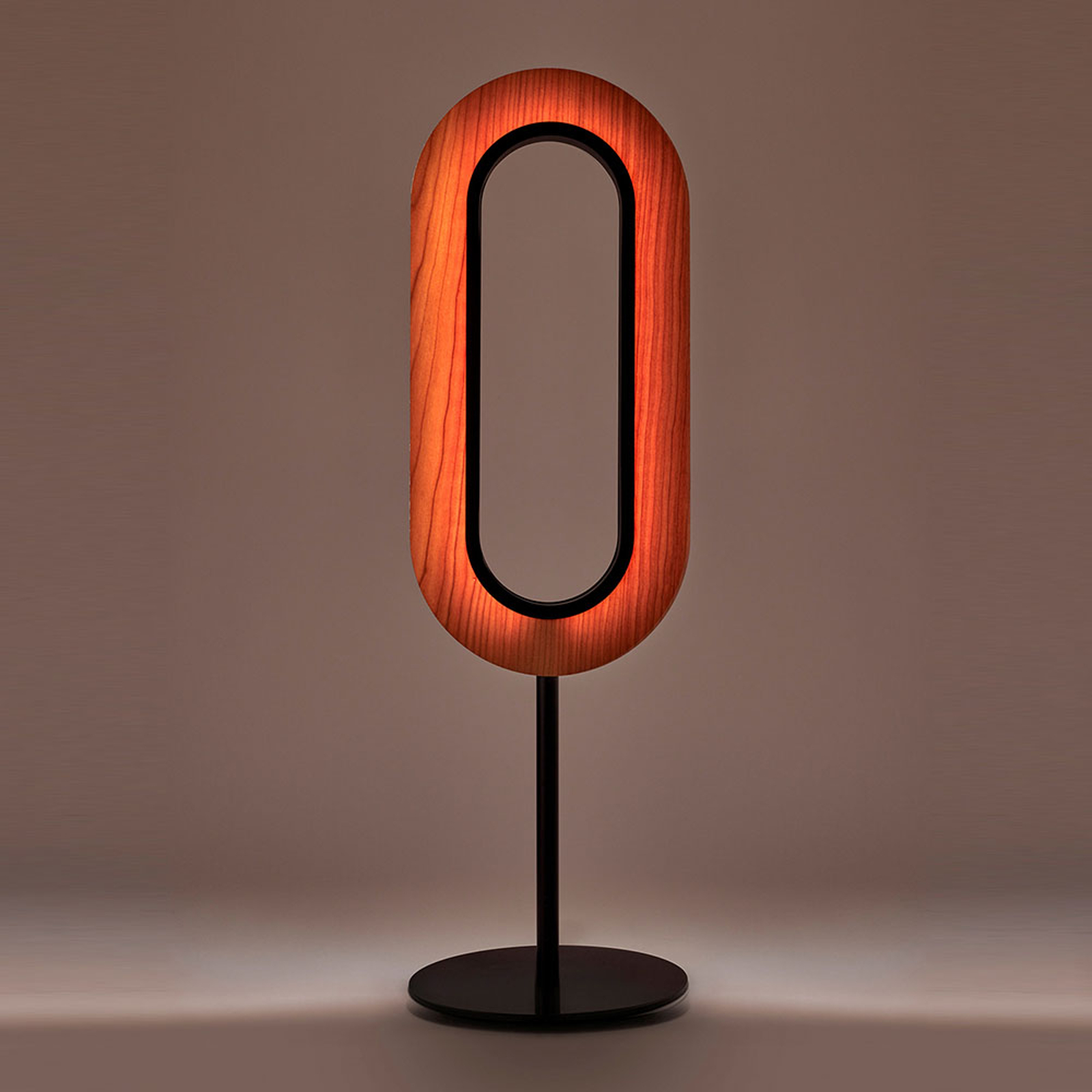LZF Lens Oval LED-bordslampa svart elfenben