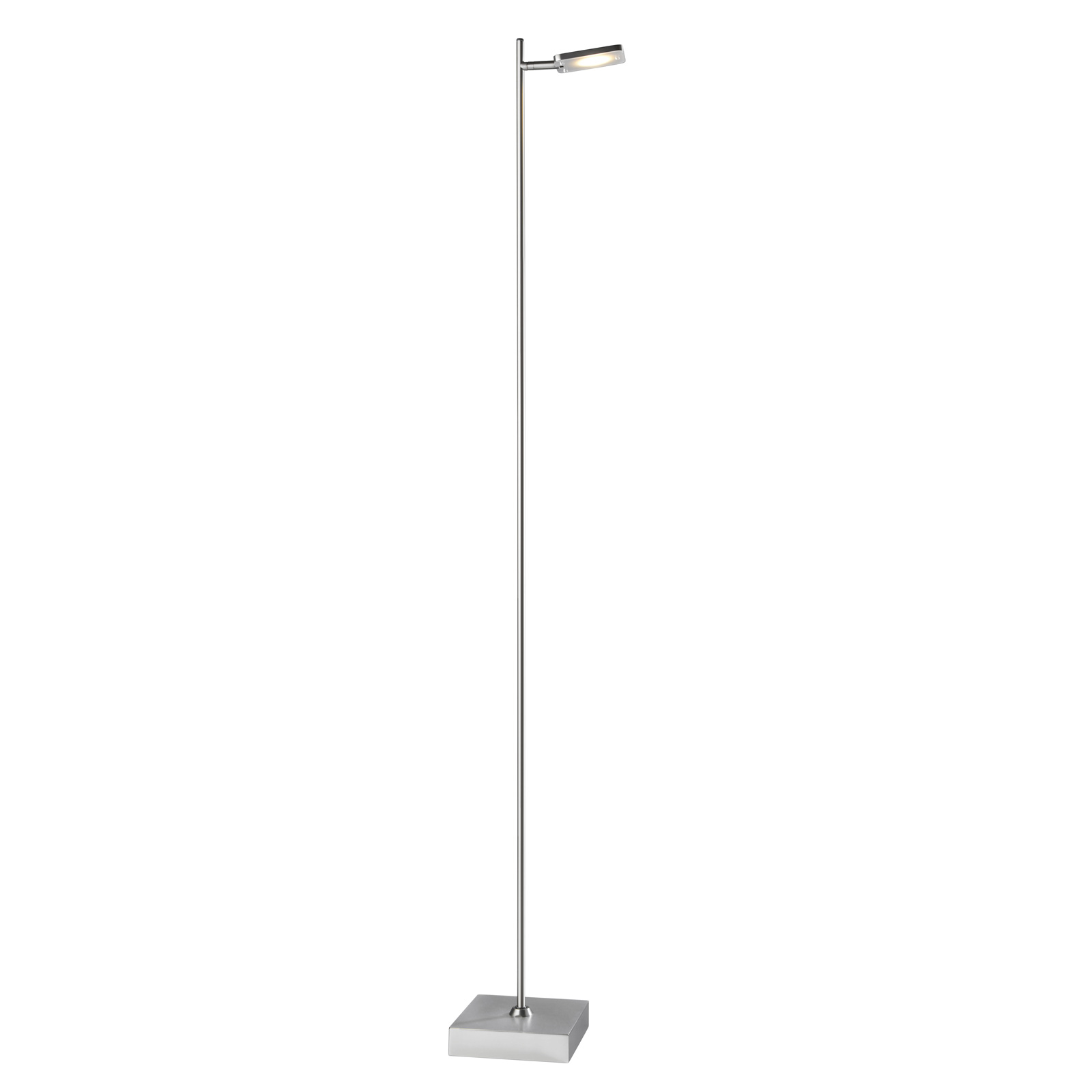 LED-golvlampa Quad, dimmer, 1 lampa, aluminium