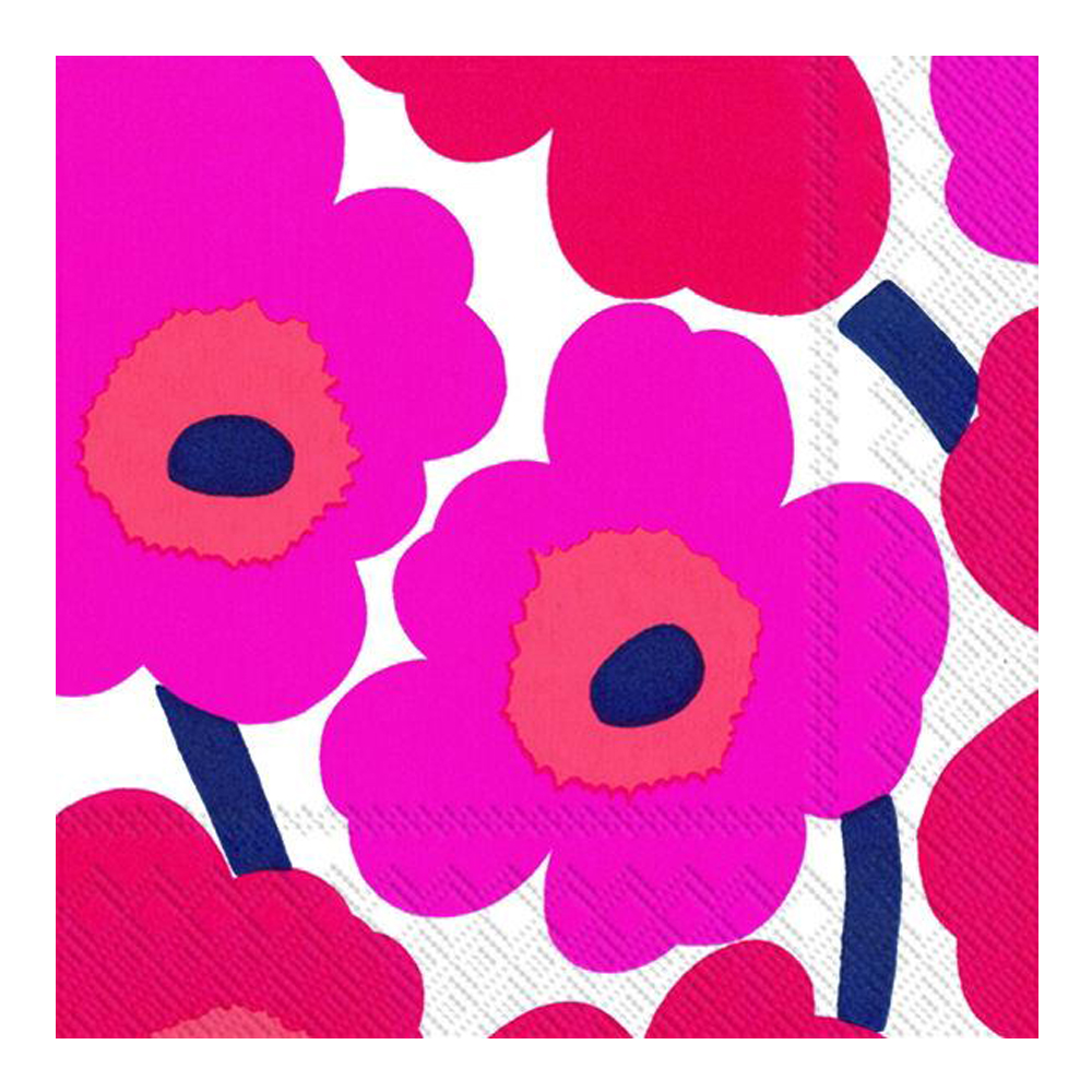 Marimekko - Servett Unikko 33x33 cm Röd