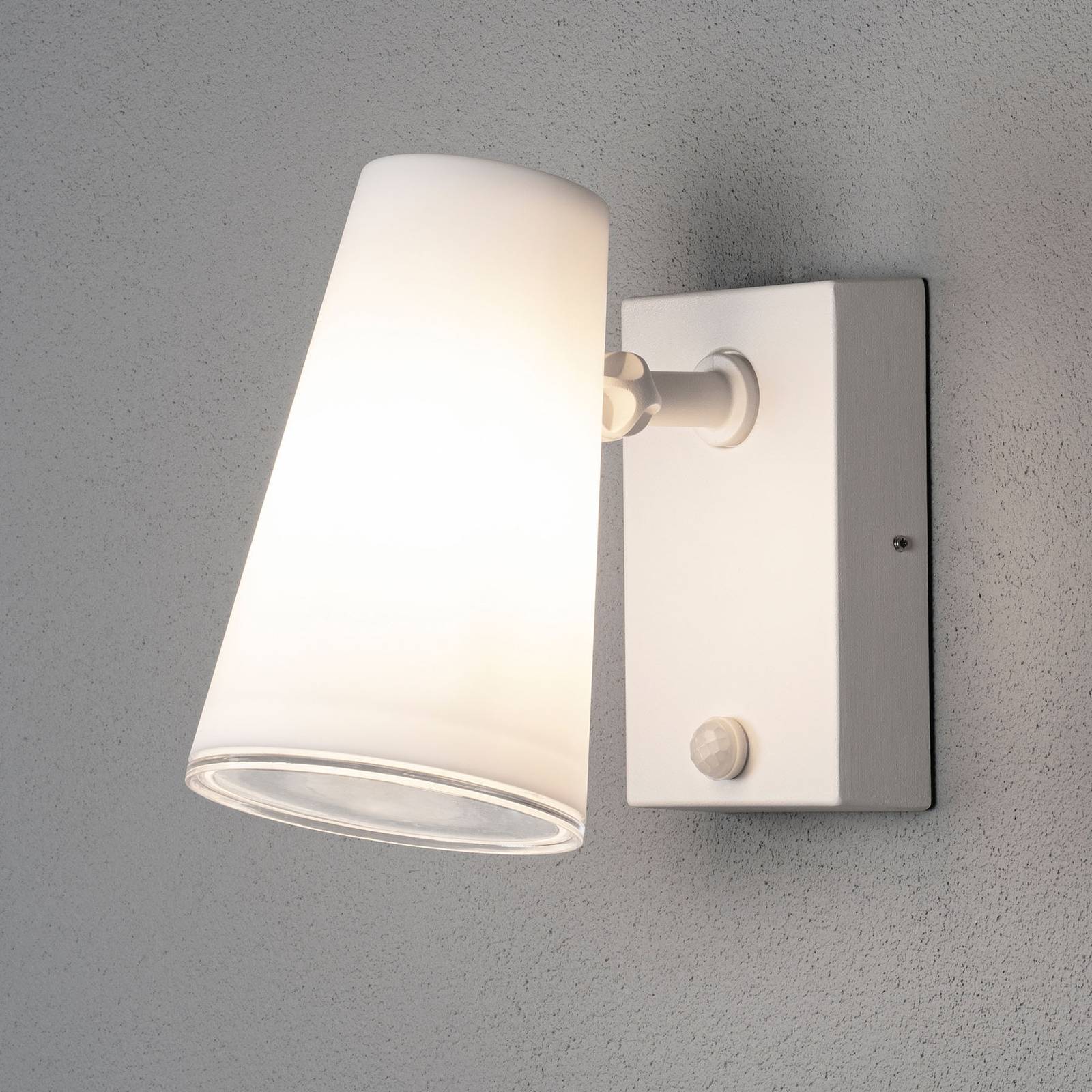 Utomhus LED-väggspot Fano med rörelsesensor