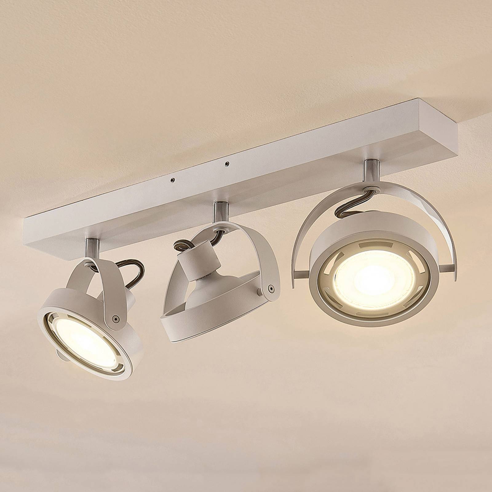 LED-spotlight Munin, dimbar, vit, 3 lampor