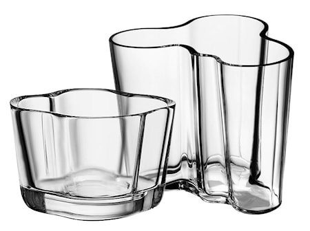 Alvar Aalto vas 95 mm + ljuslykta 60 mm