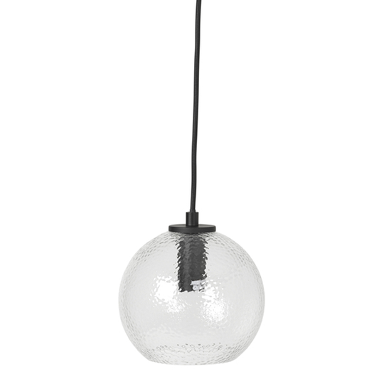 Broste Copenhagen - Clarise Taklampa 17x15 cm Klar/Svart