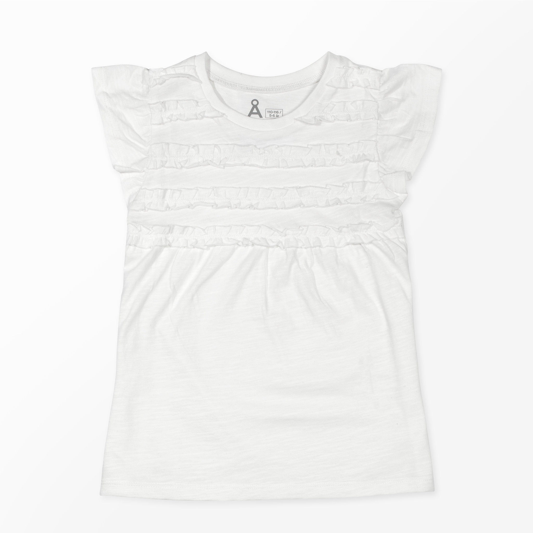 T-shirt med volang